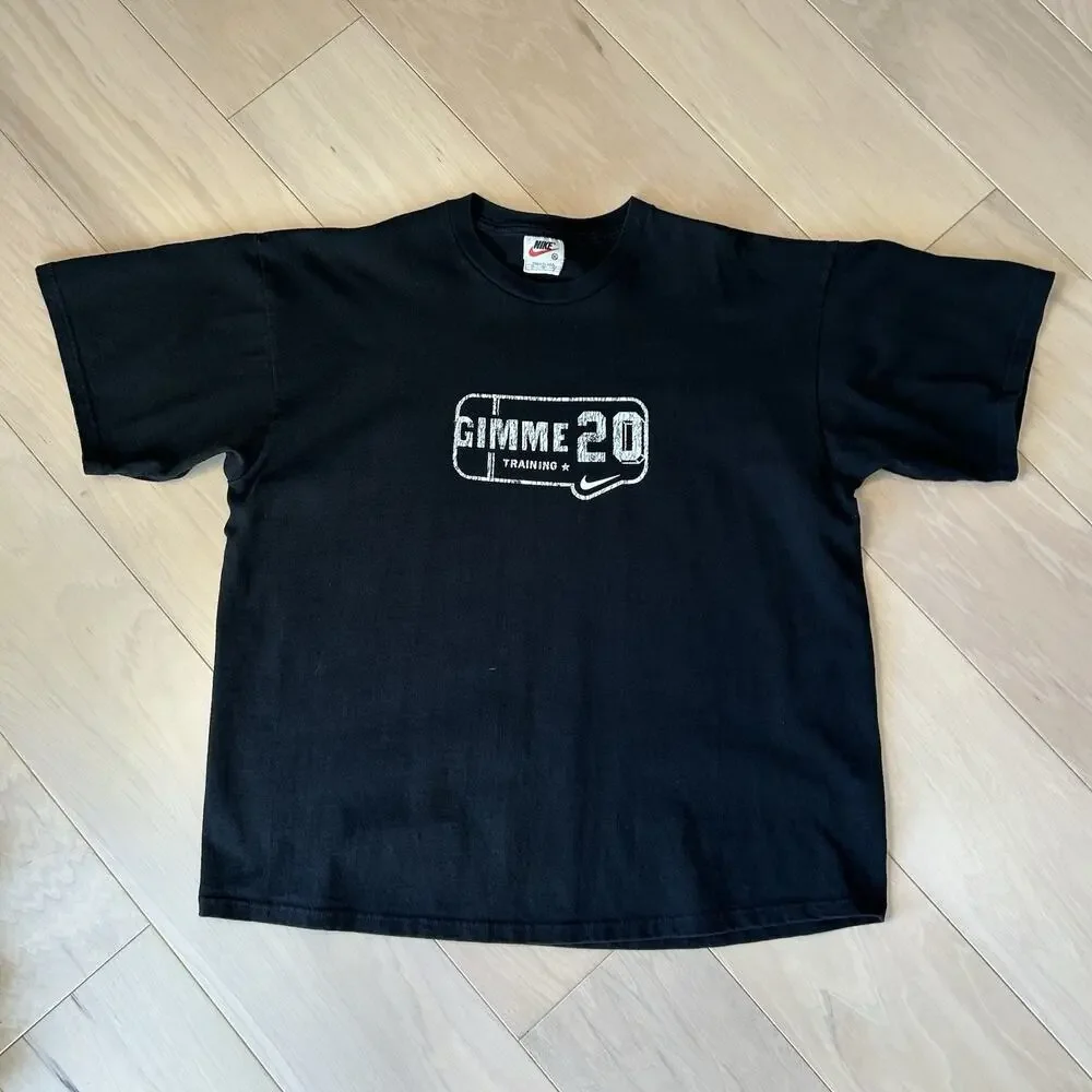 Vintage Nike Gimme 20 Training Tee Short Sleeve USA Made Size XL